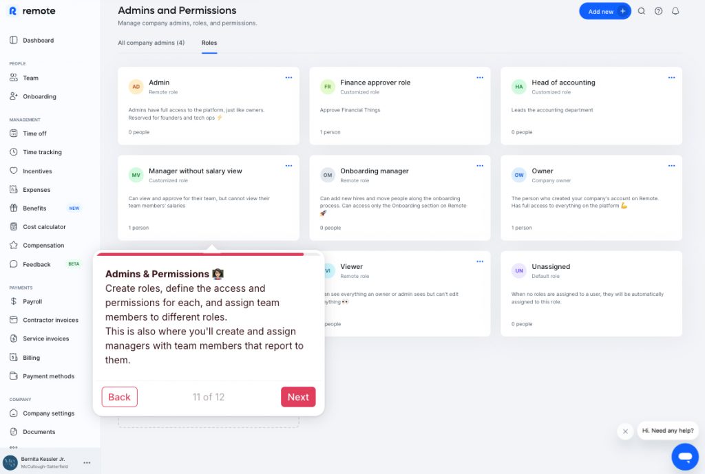 remote permissions