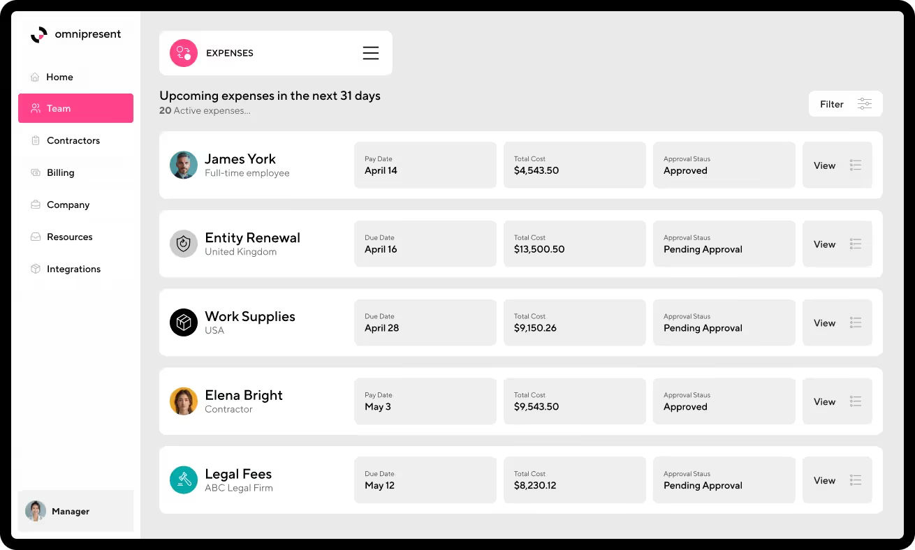 omnipresent expense management