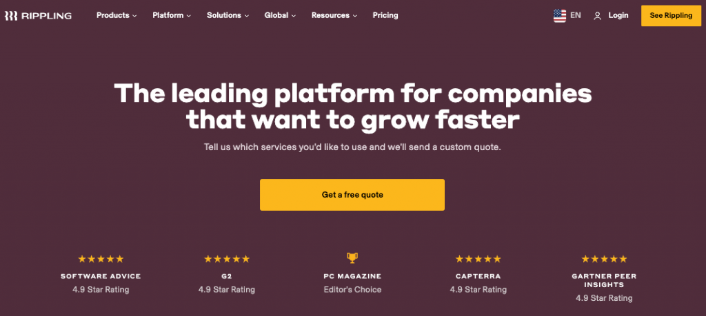 rippling pricing official website