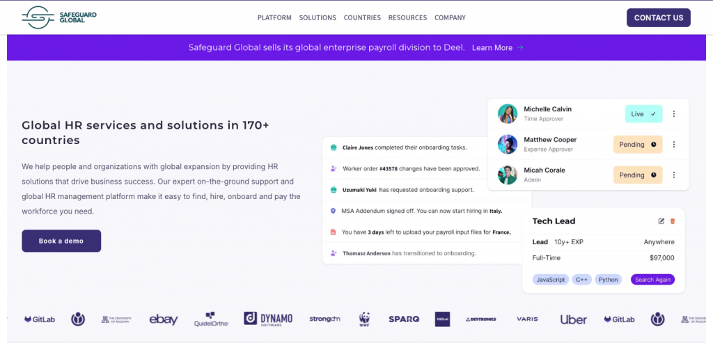 Safeguard Global official website