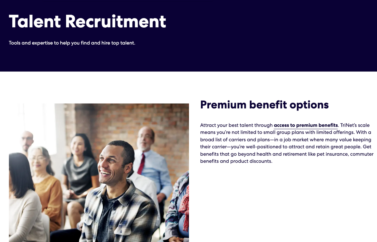 trinet talent recruitment