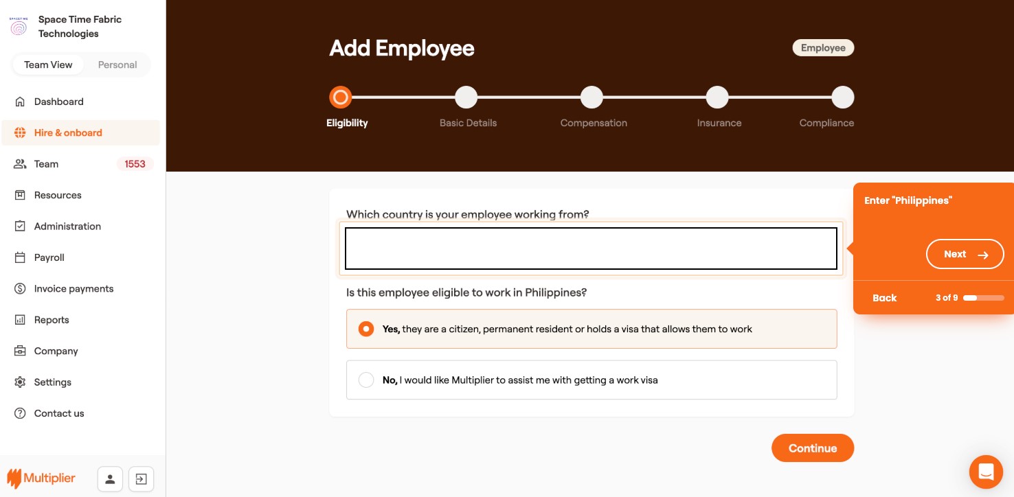 Multiplier Onboarding