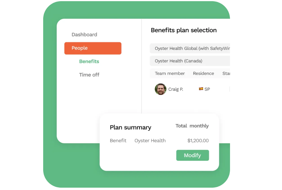 benefits administration in oyster