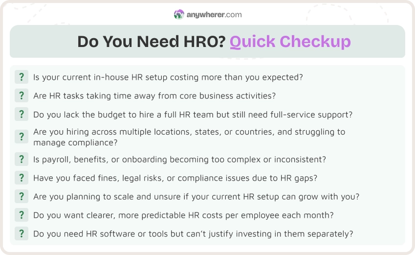 questions to ask if you need hr outsourcing