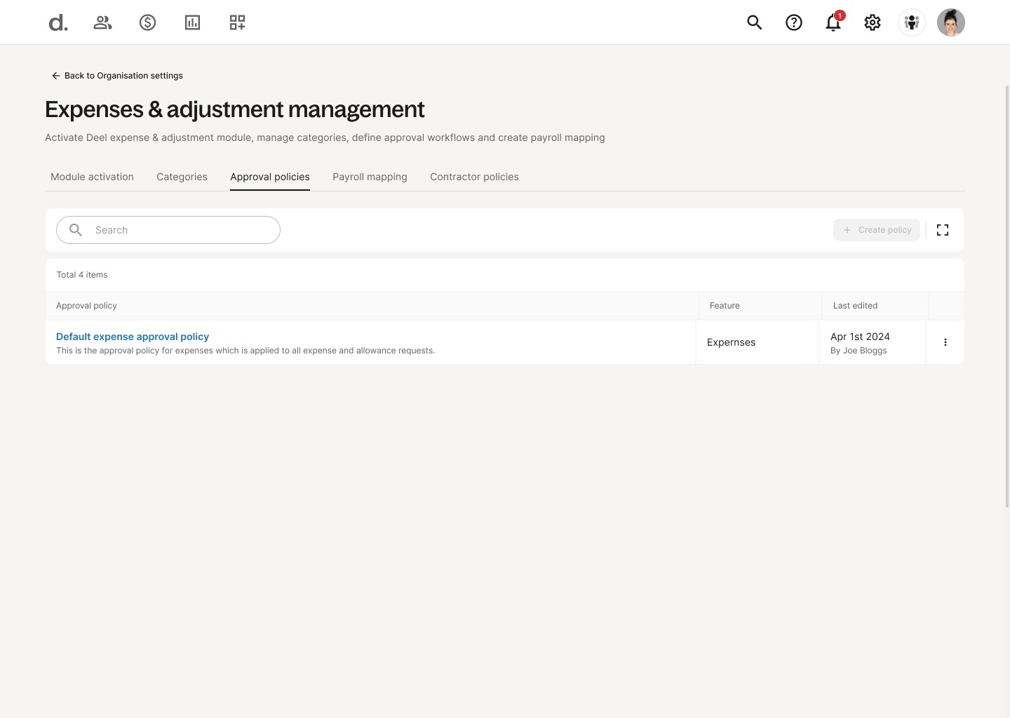 deel expense management