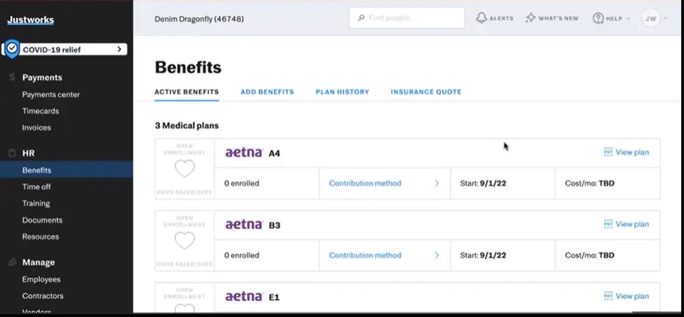 justworks benefits administration