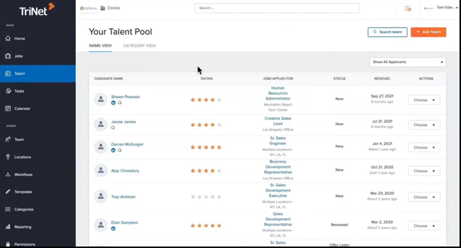 trinet hiring and onboarding