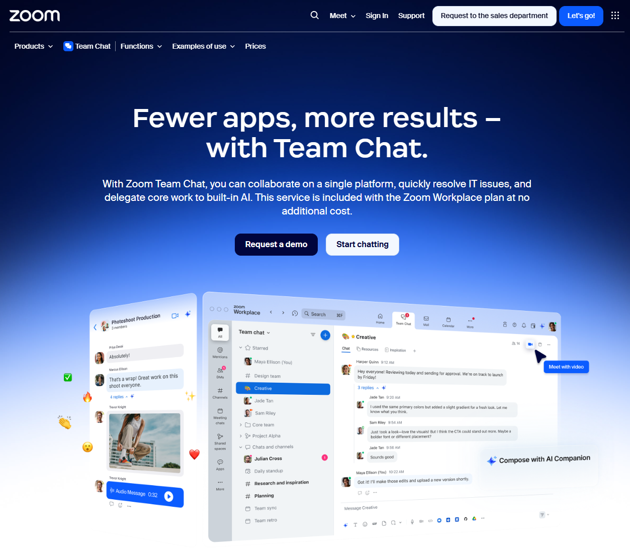 zoom team chat review