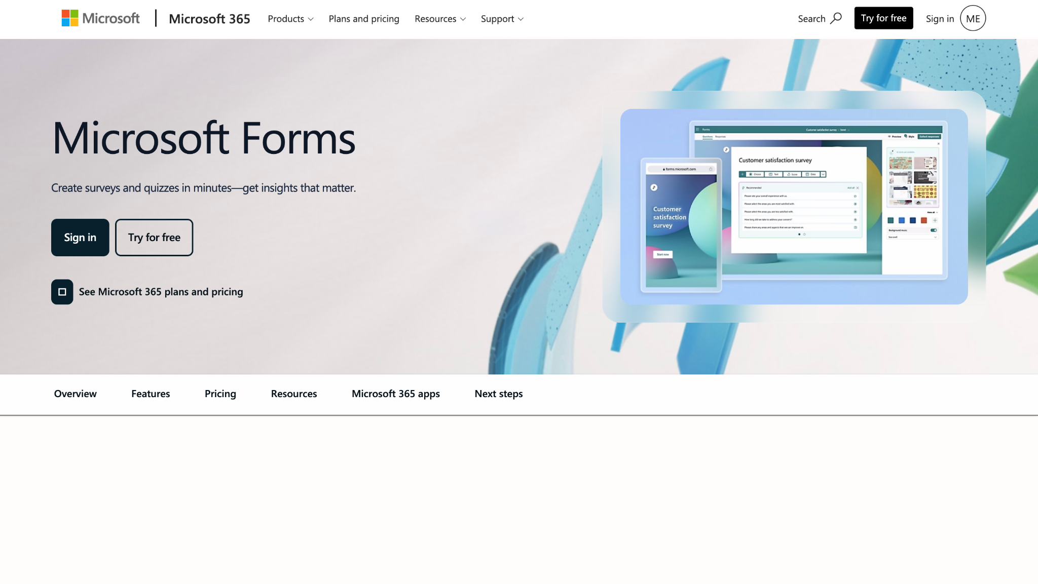 microsoft forms overview