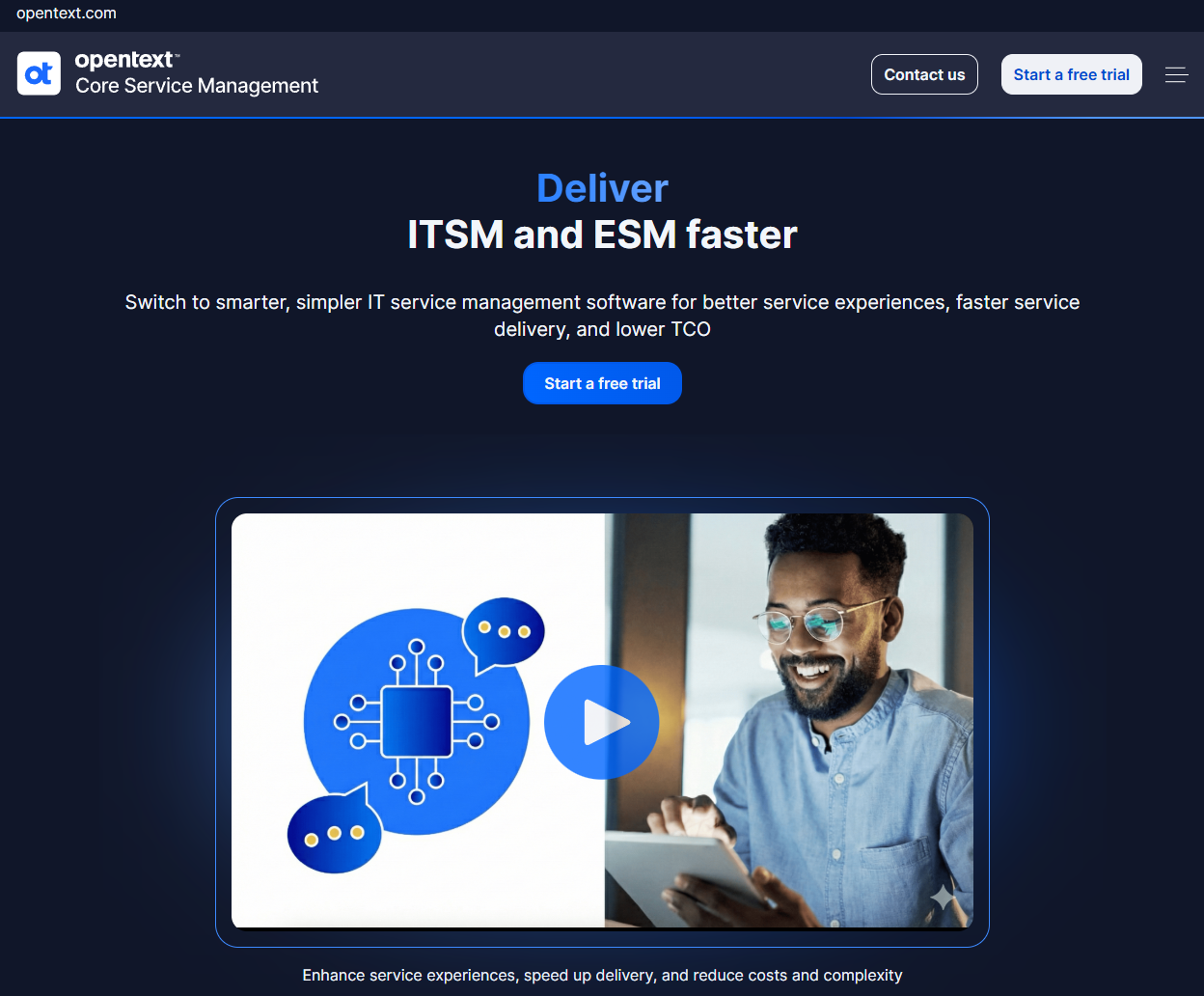 opentext service management review
