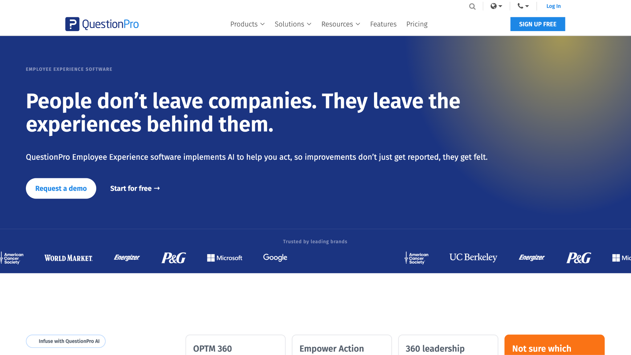 questionpro workforce overview