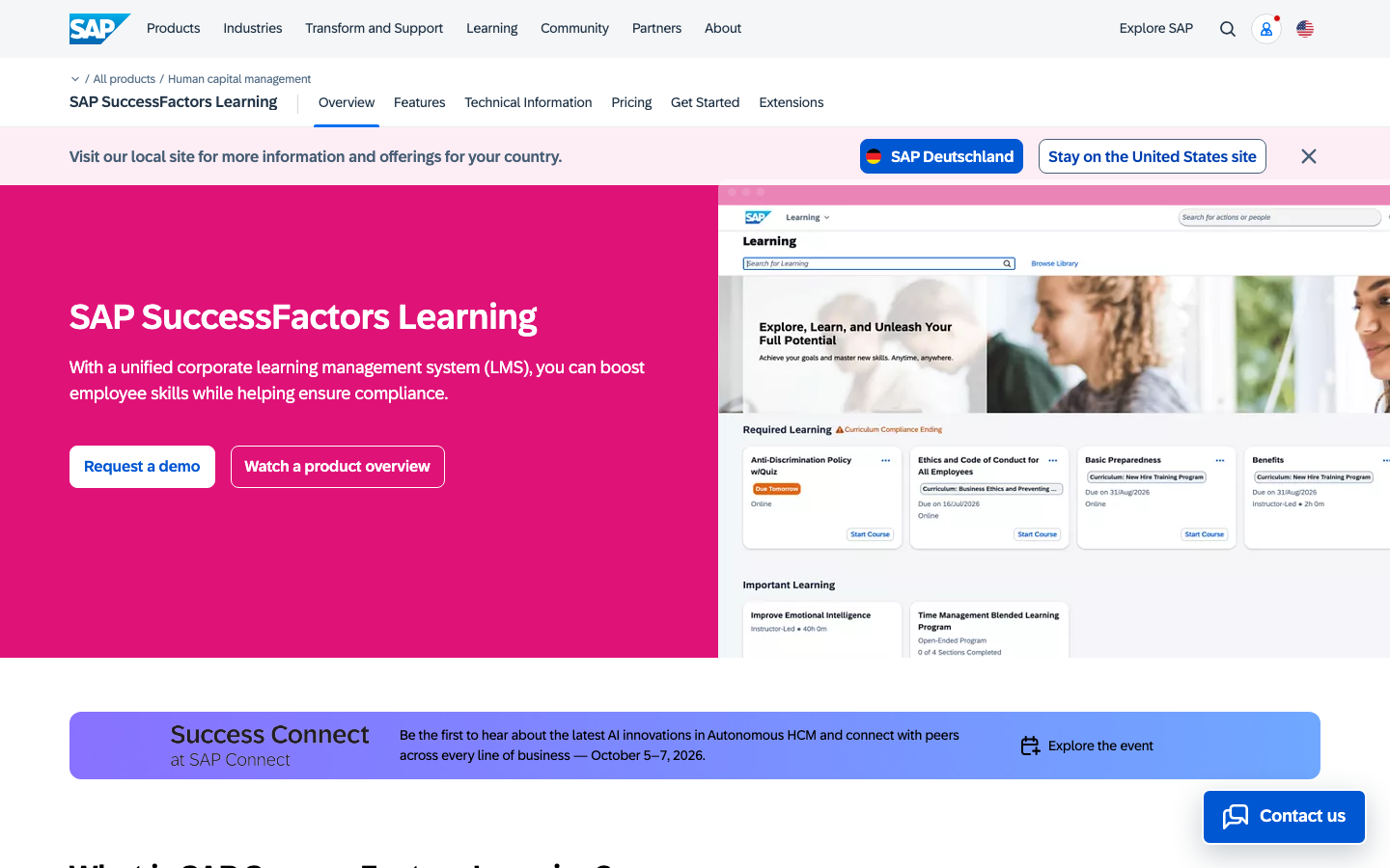 sap successfactors learning overview