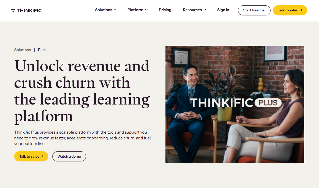 thinkific plus review