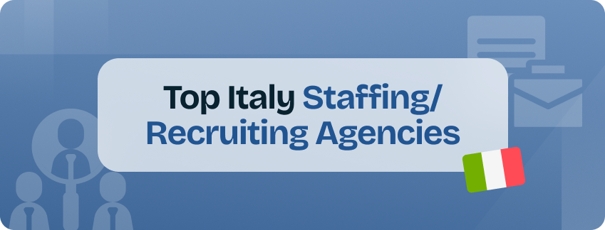 top italy staffing and recruiting agencies
