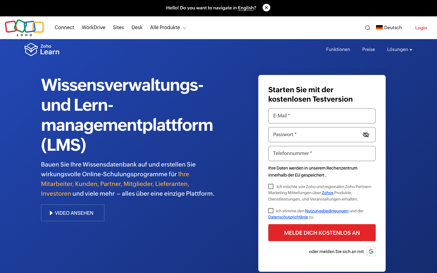 zoho learn overview