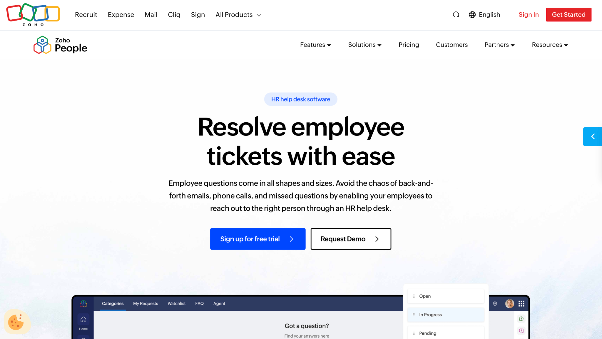 zoho people overview