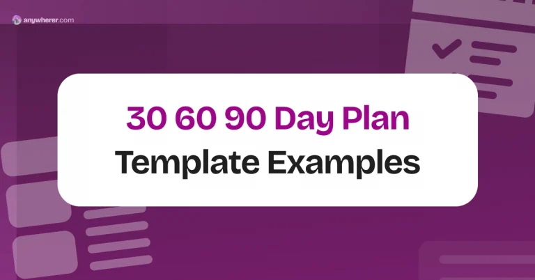 30 60 90 Day Plan Template: 8 Ready-to-Use Examples