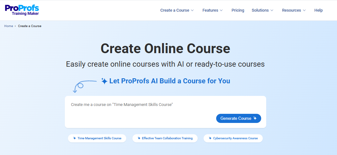 ProProfs Training Maker
