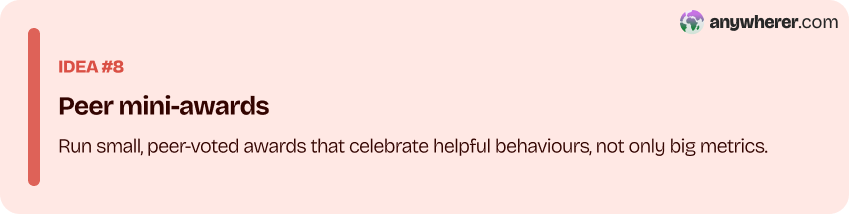 eighth creative employee recognition idea