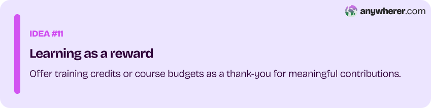 eleventh employee recognition idea