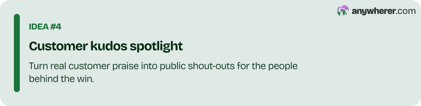 fourth employee recognition idea for virtual teams