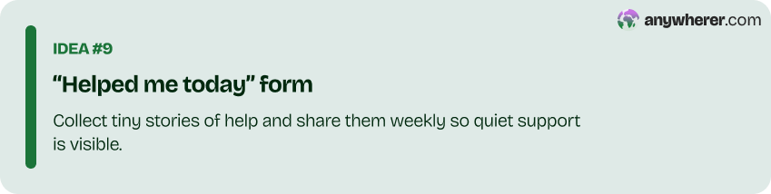 ninth employee recognition idea for virtual teams