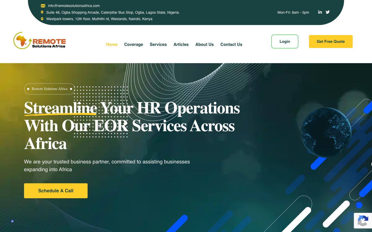 remote solutions africa eor peo overview