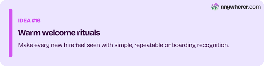 sixteenth employee recognition idea