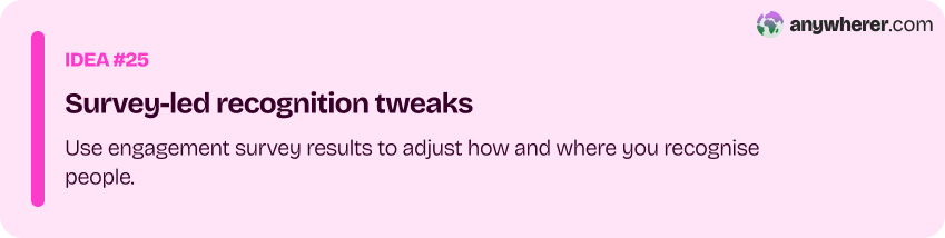 twenty-five employee recognition idea