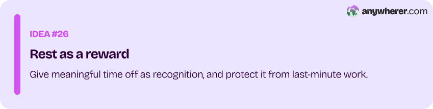 twenty-six employee recognition idea