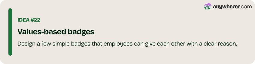 twenty-two idea for employee recognition