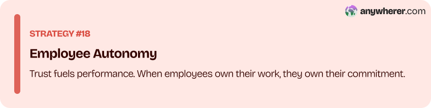 best employee retention strategy #18