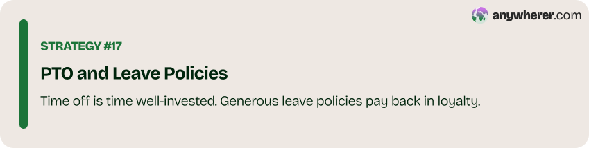 effective employee retention strategy #17