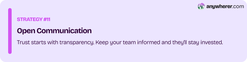 employee retention strategy #11