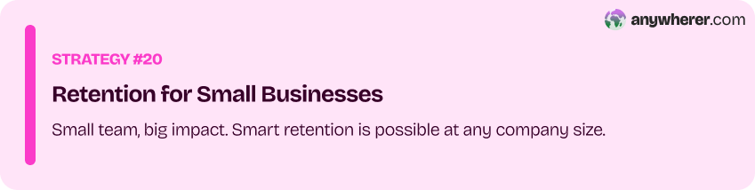 strategy for employee retention #20