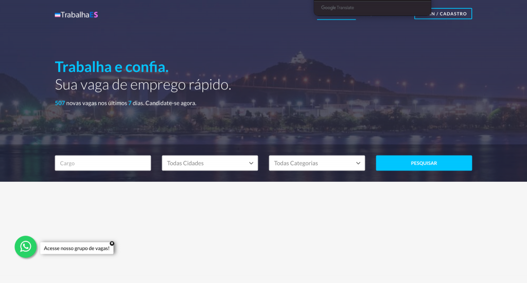 trabalha es official website