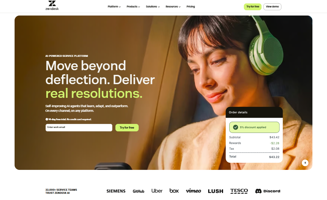zendesk service