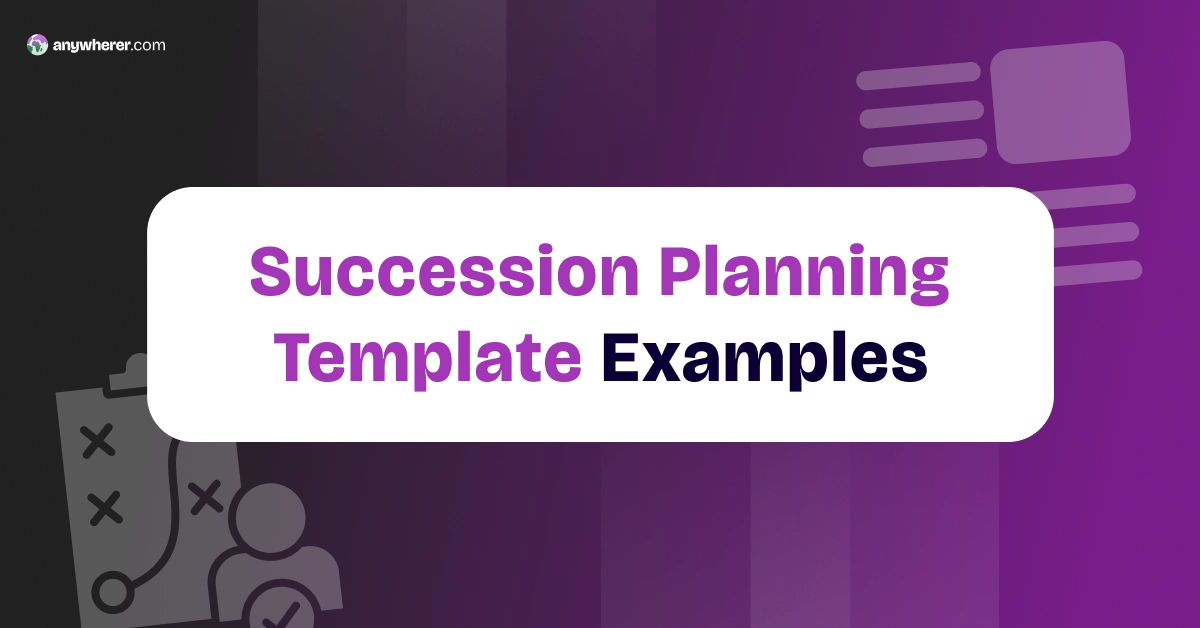 7 Succession Planning Template Examples 🌐 Anywherer