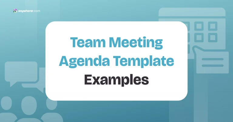 15 Effective Team Meeting Agenda Template Examples for 2026