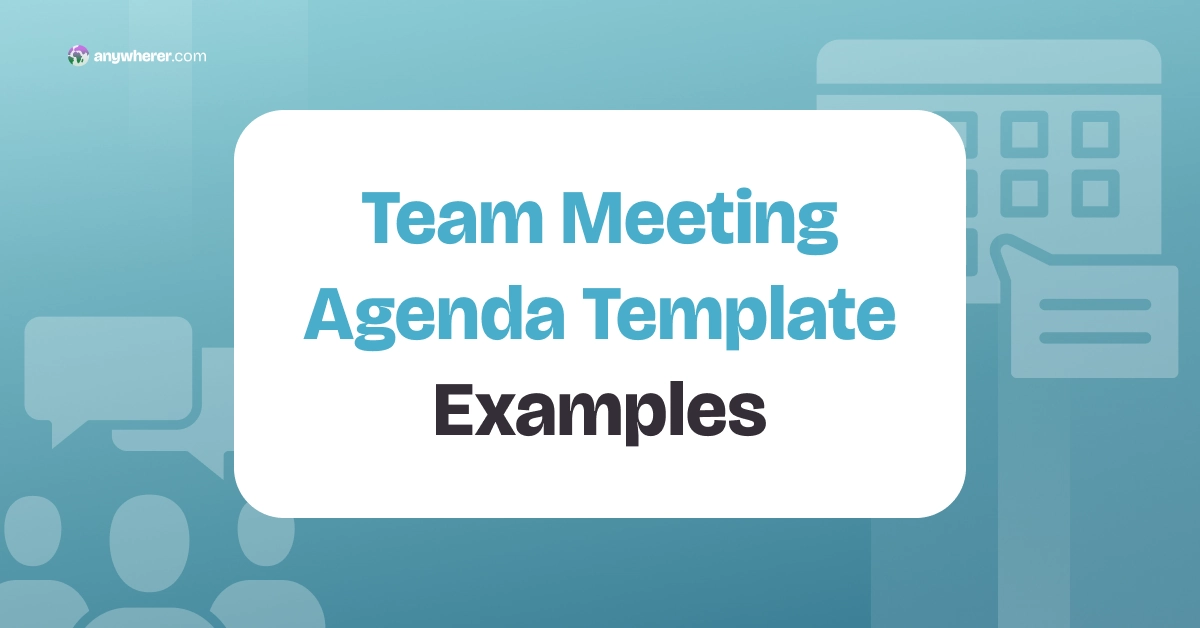 15 Effective Team Meeting Agenda Template Examples for 2026