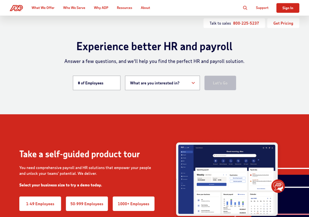 ADP official website