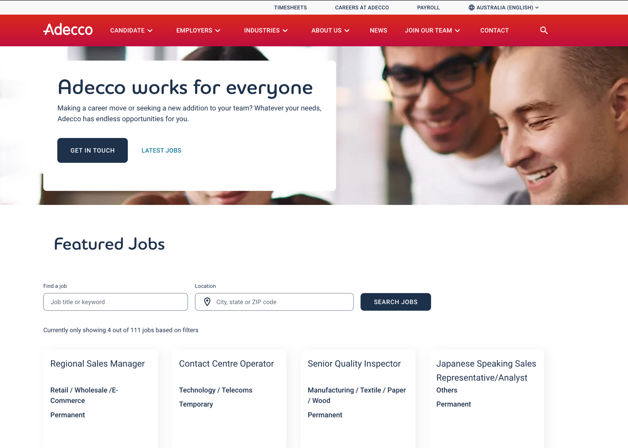 adecco australia review