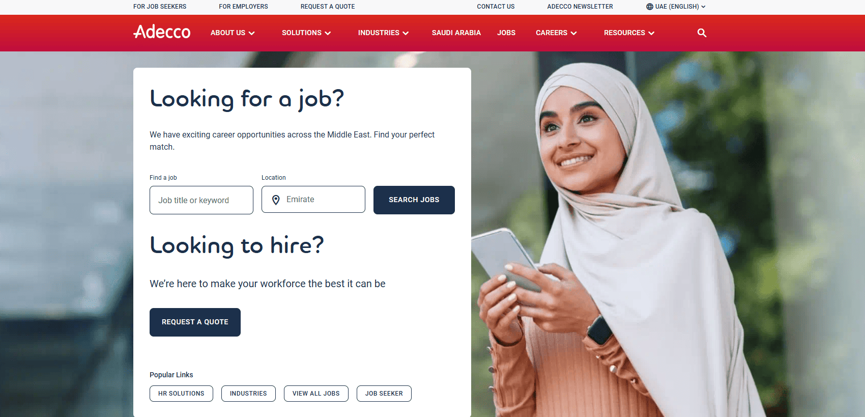 adecco middle east website
