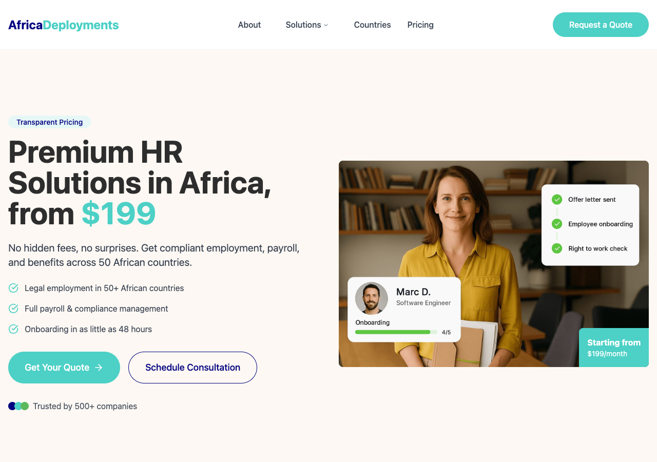 africa deployments review