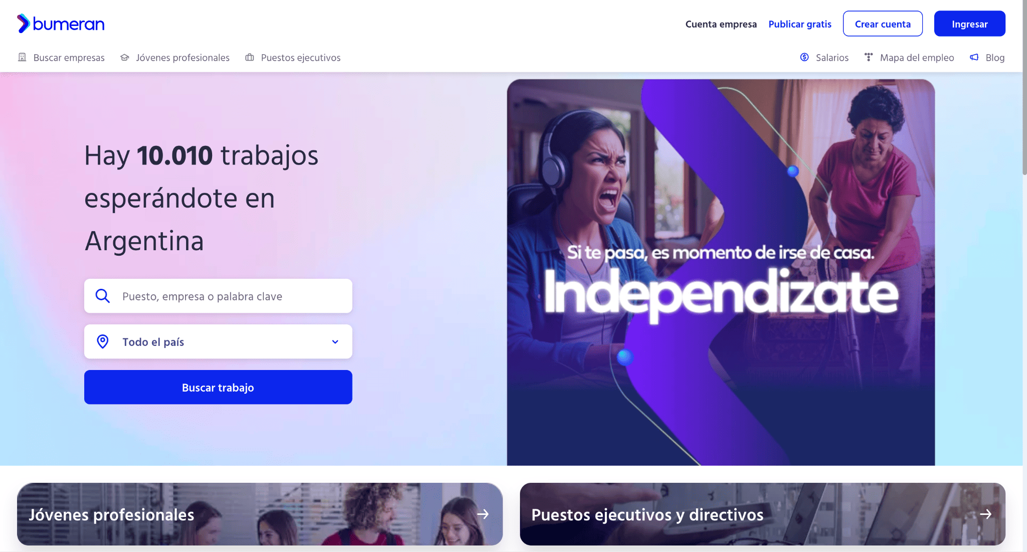 bumeran website