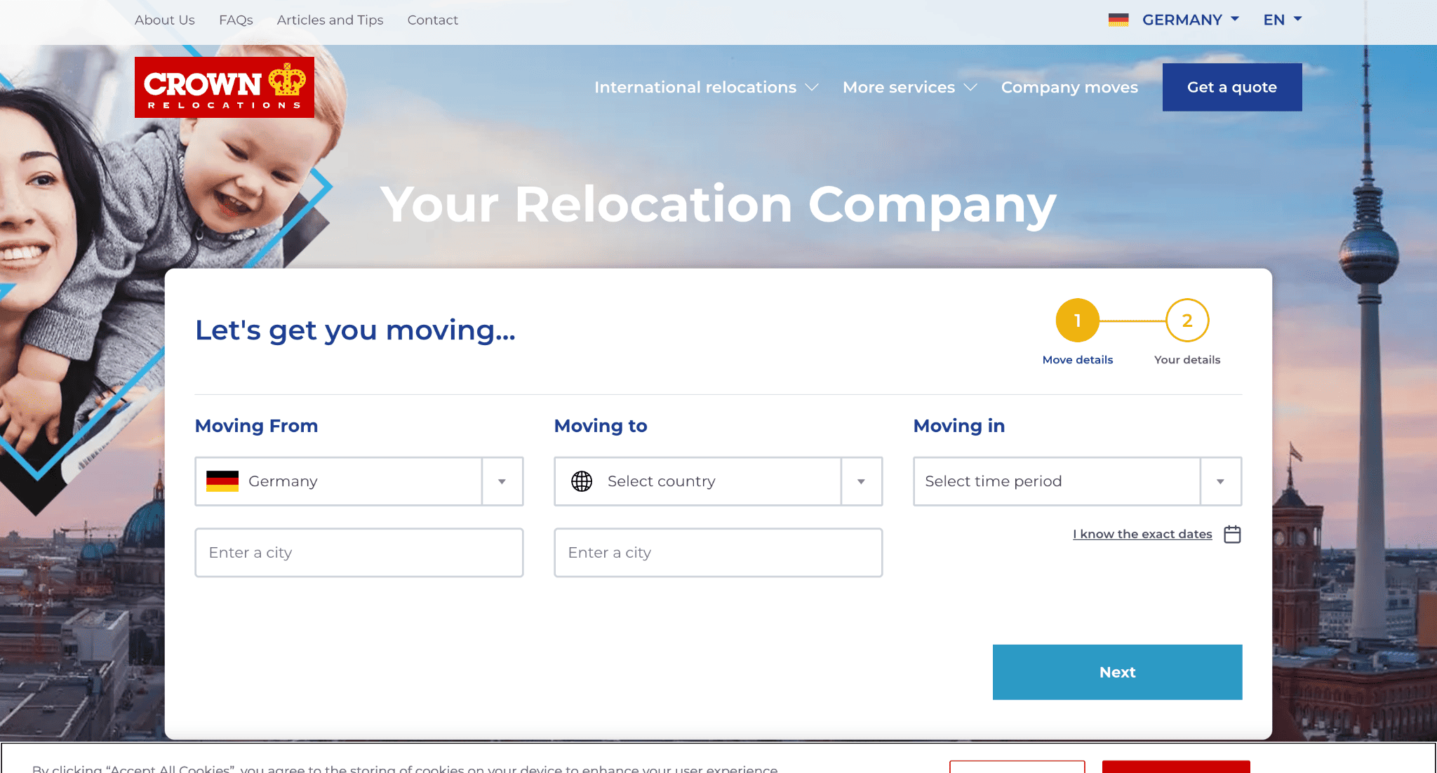 crown relocations argentina website