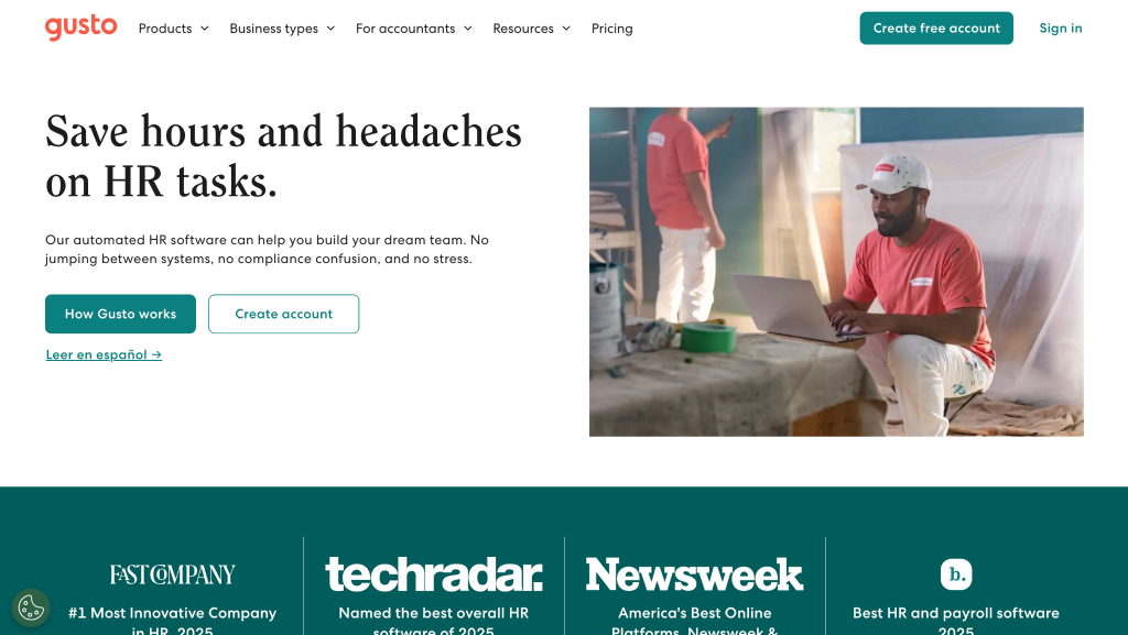 gusto hr and hris tools