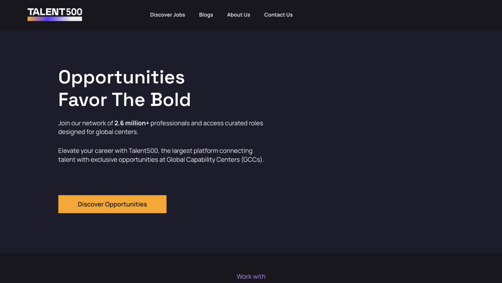 talent500 employer of record website