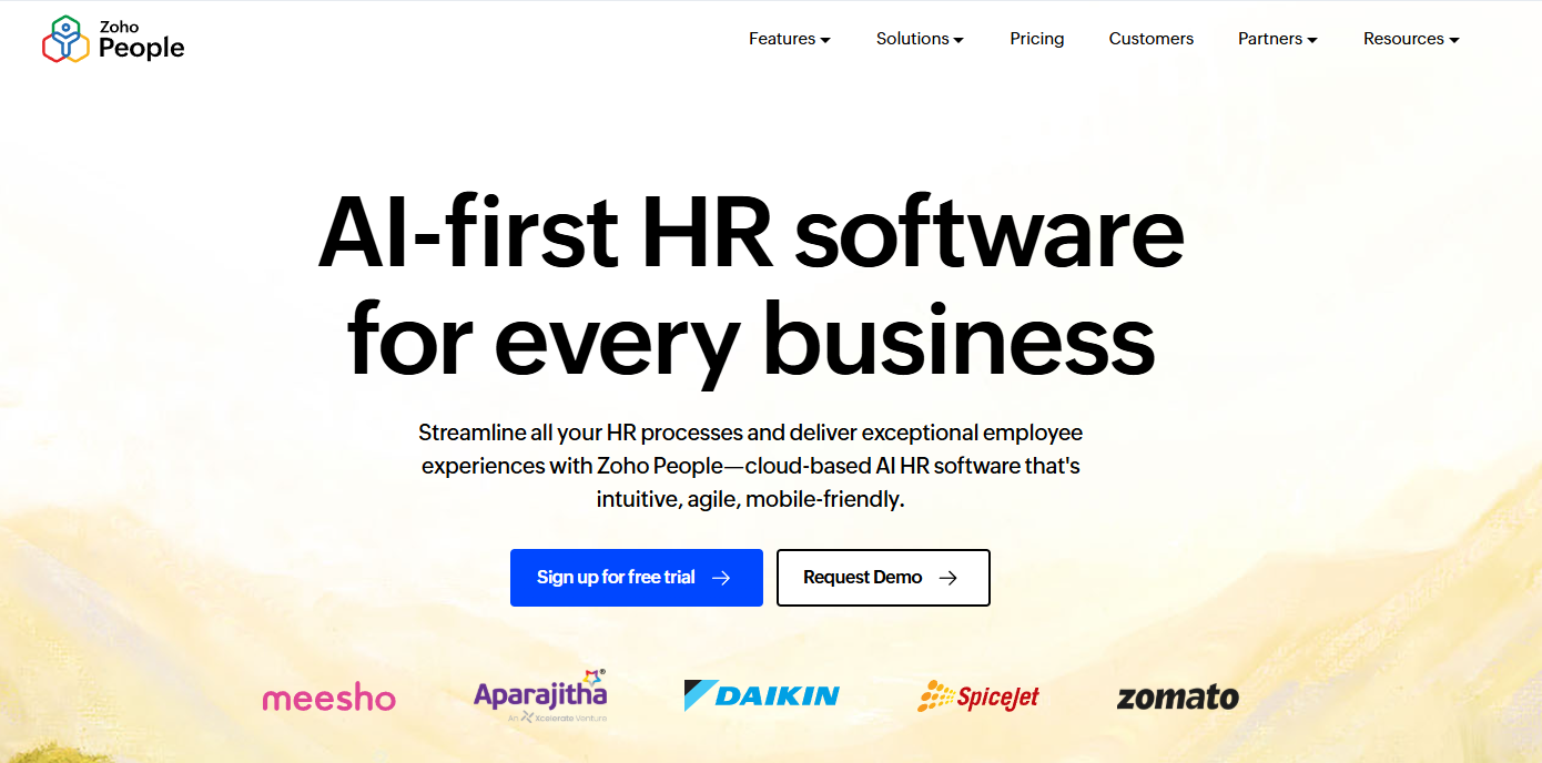 zoho people review