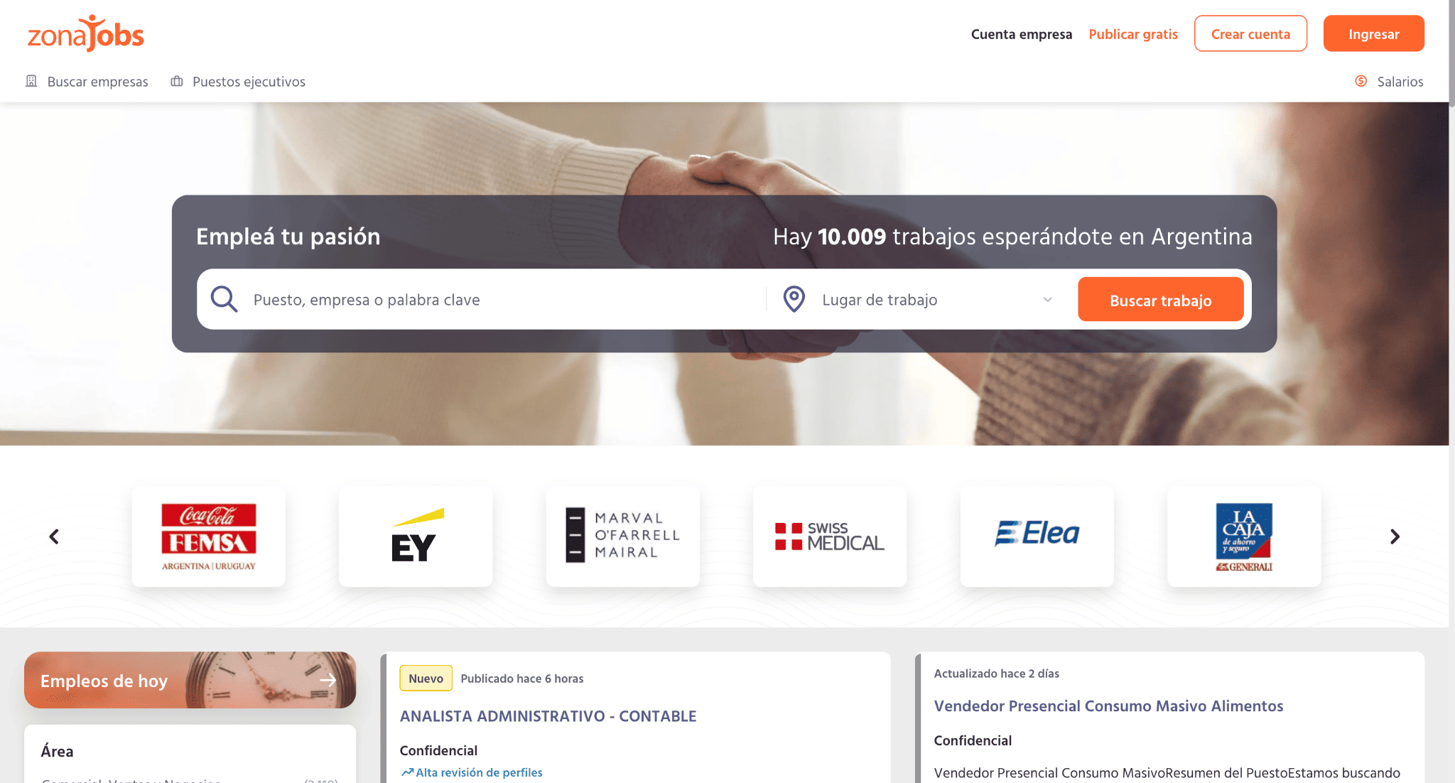 zonajobs website
